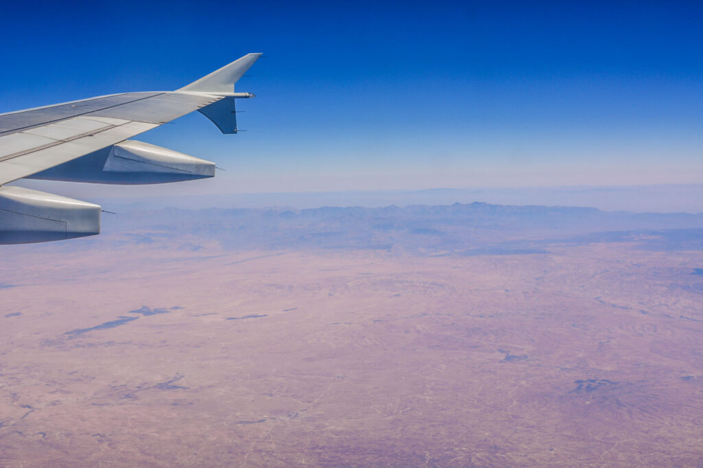 Airplane in flight
